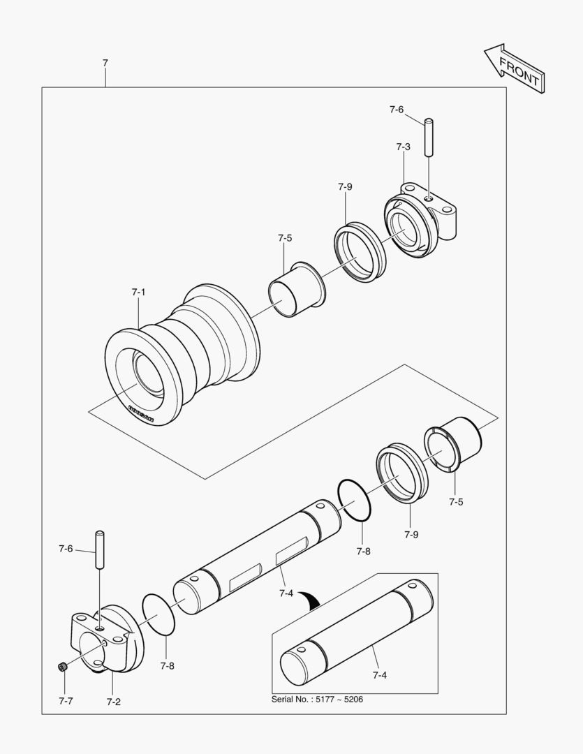 2151 LOWER ROLLER [5177~]