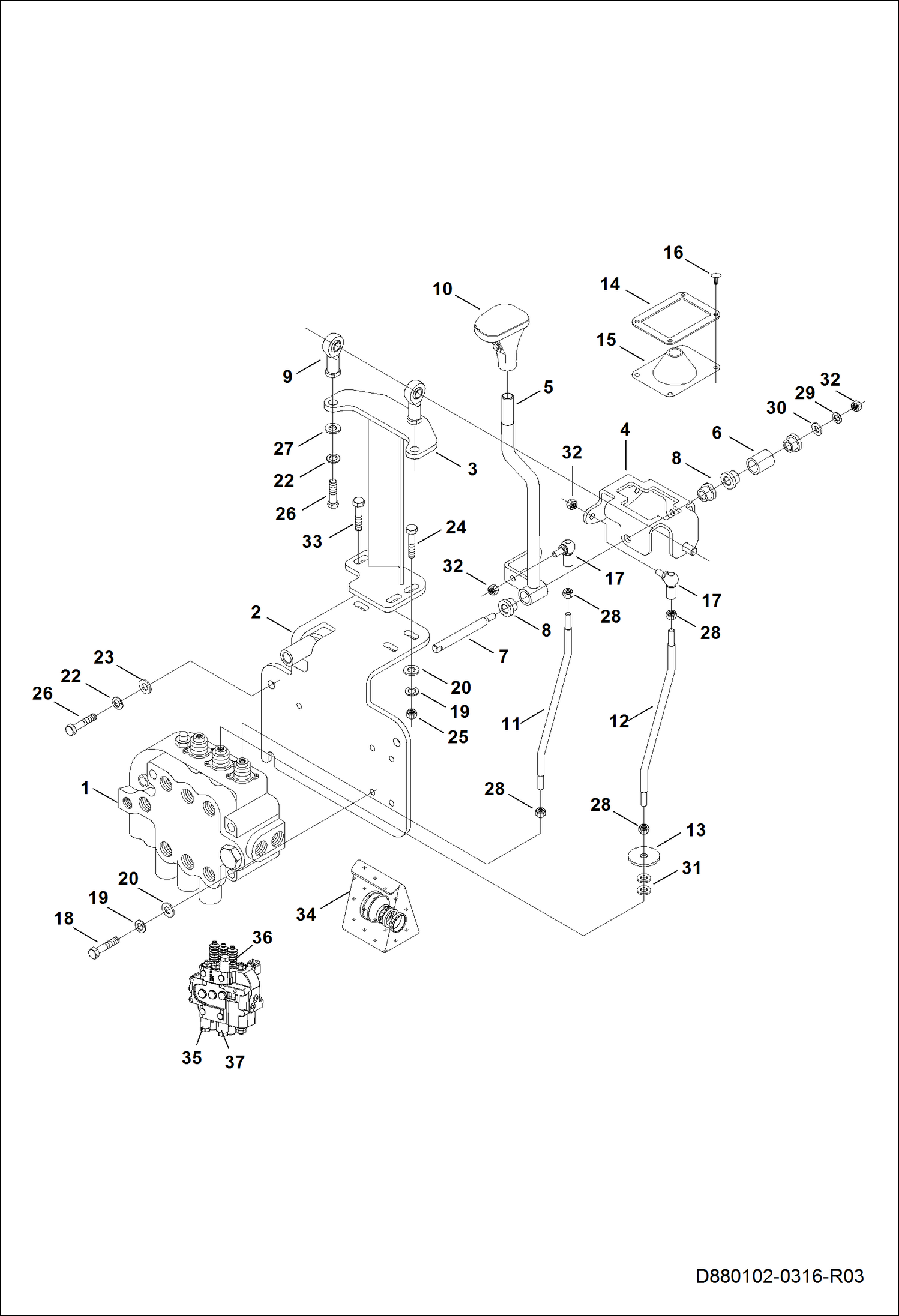 УСТРОЙСТВО УПРАВЛЕНИЯ ПОГРУЗЧИКА (СТАНДАРТНЫЙ КОВШ)
