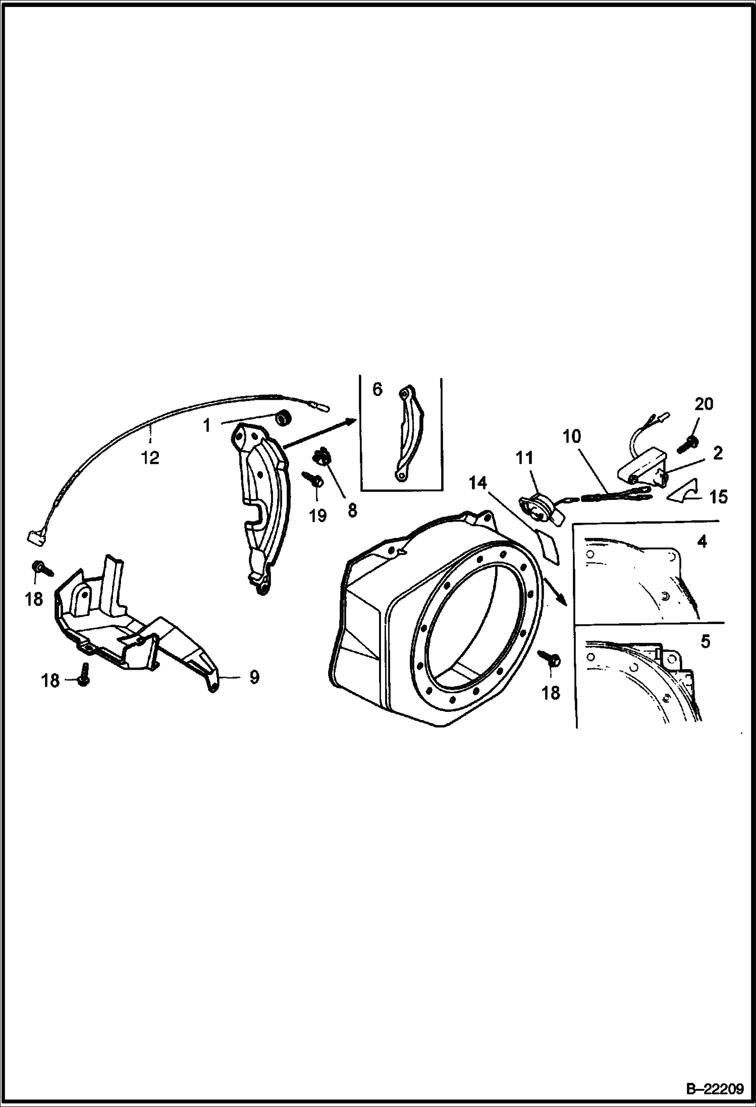 HONDA ДВИГАТЕЛЬ (КОЖУХ ВЕНТИЛЯТОРА) (СЕРИЙНЫЙ НОМЕР OB6041 И ВЫШЕ)