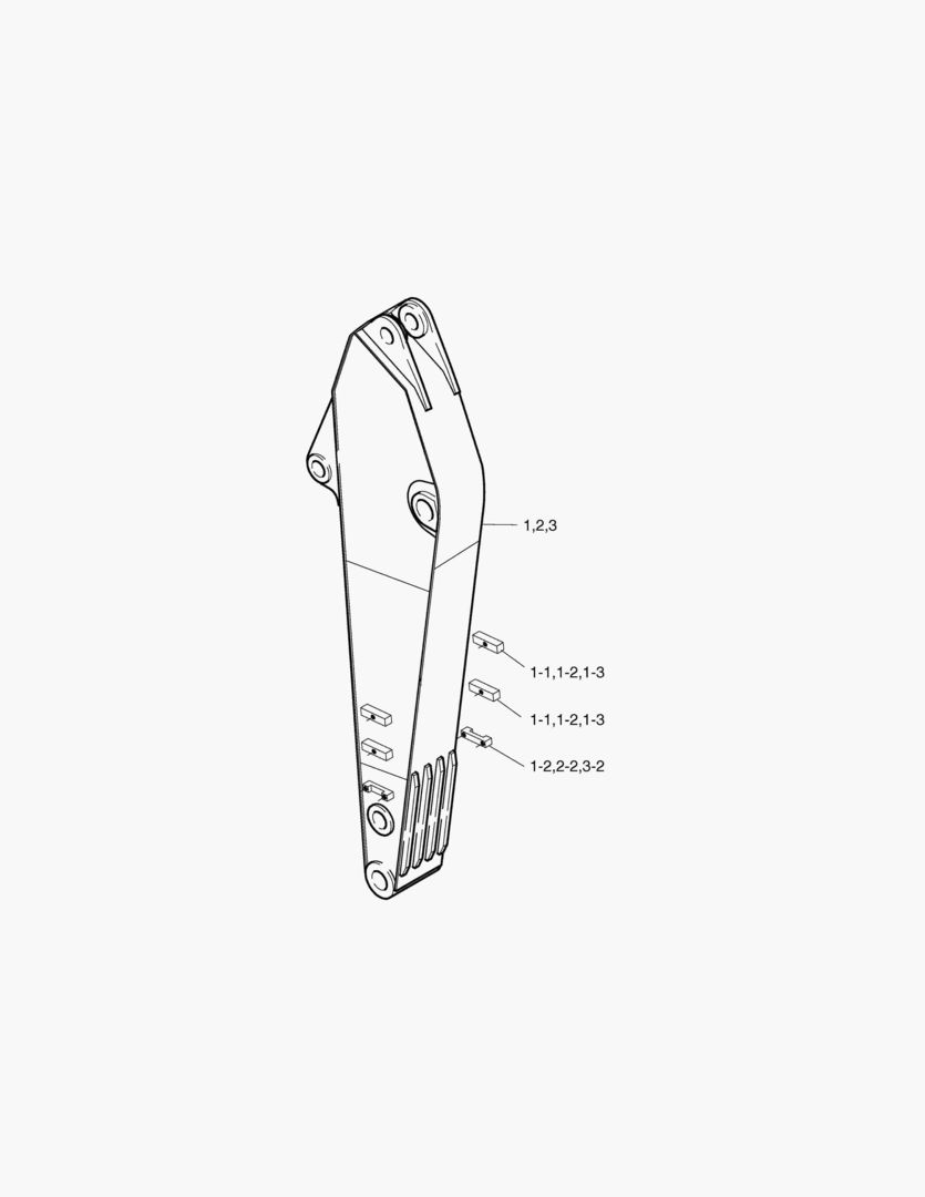 Спецтехника 6950 ARM WELDMENT-ONE WAY [~1724]