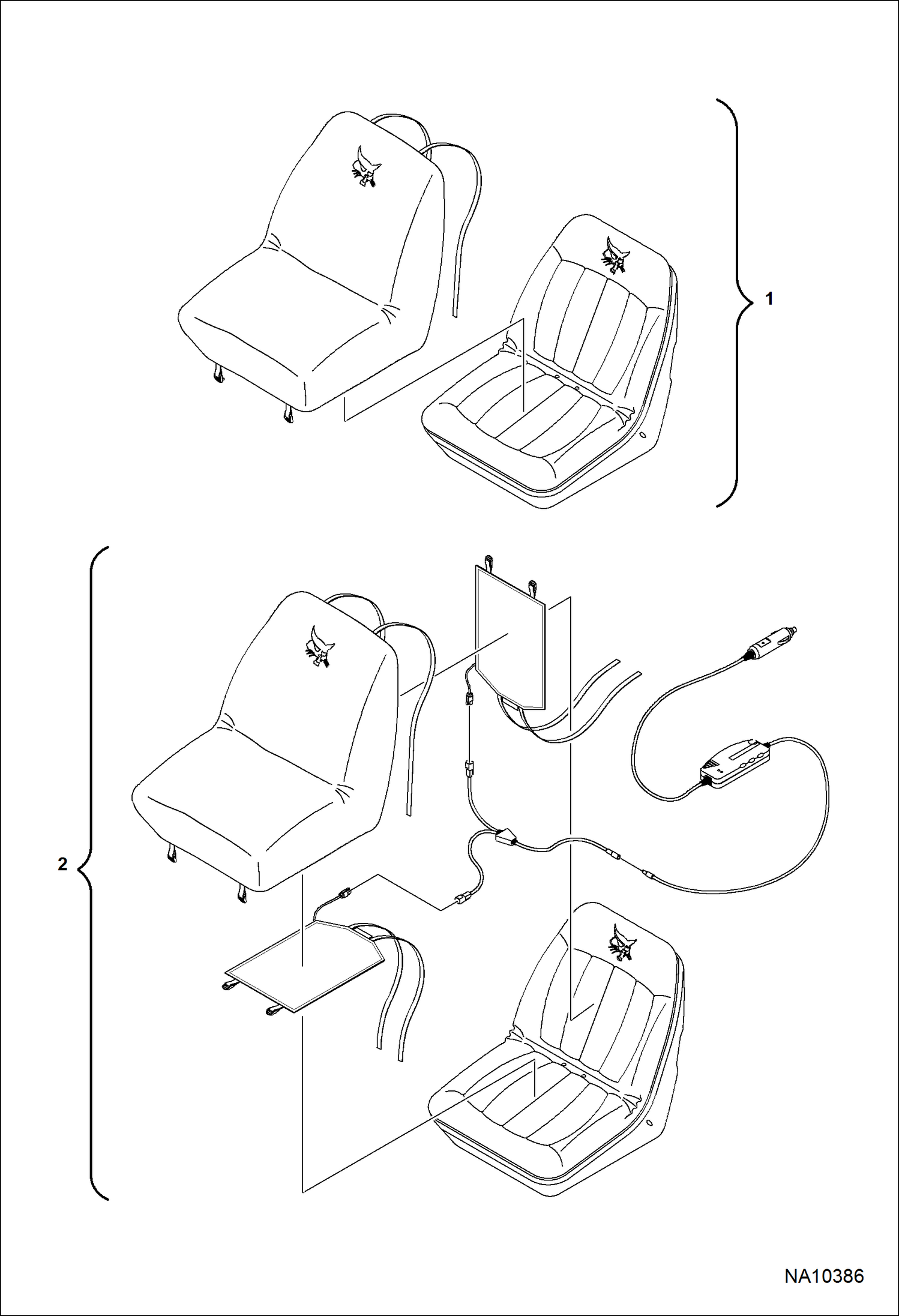 Схема ЧЕХЛЫ СИДЕНИЙ (СИДЕНЬЕ С ОТДЕЛКОЙ ИЗ ИСКУССТВЕННОЙ КОЖИ)