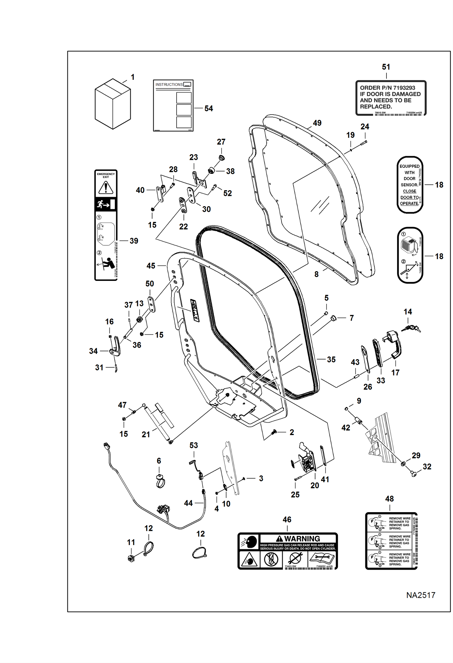 КУСТОРЕЗ (ДВЕРЦЫ, ПРИМЕНЯЕМЫЕ В ЛЕСОЗАГОТОВКЕ) (M-СЕРИИ)