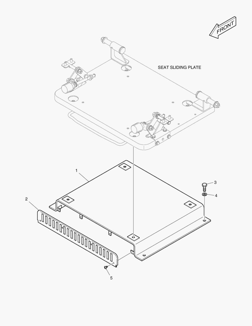 7240 SEAT PLATE - LOW
