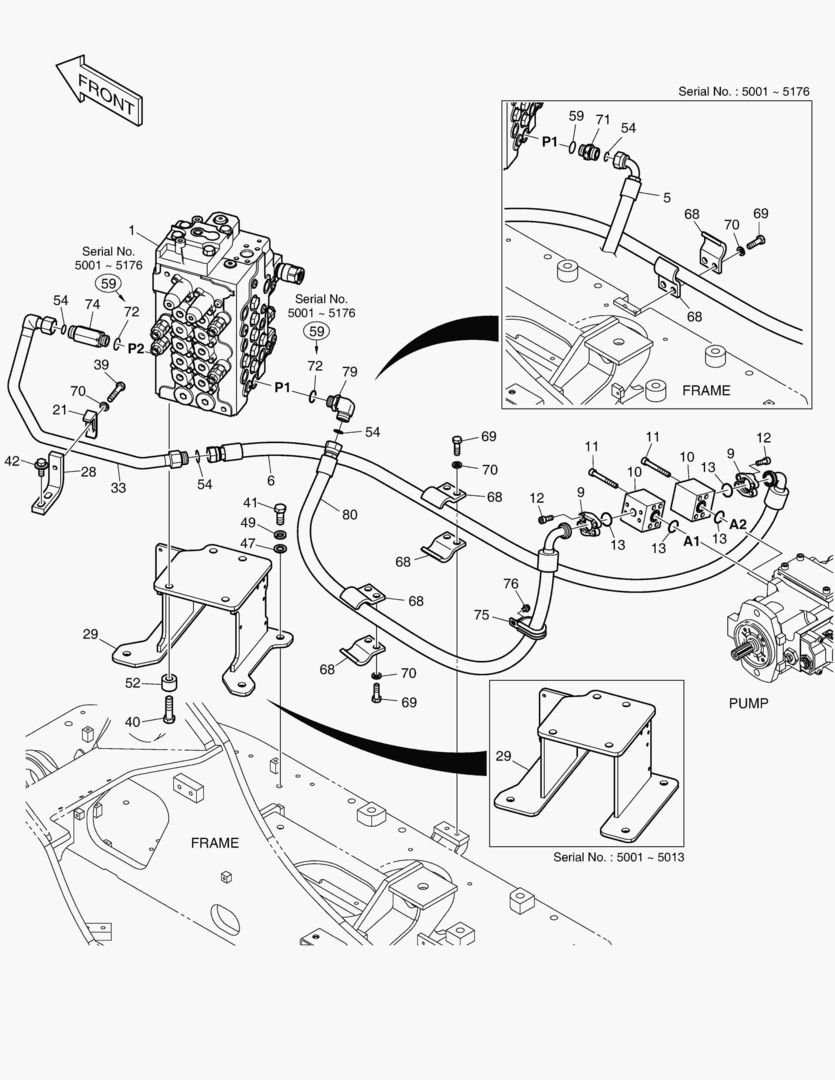 1250 MAIN PIPING(1) - PUMP [5001~5226]