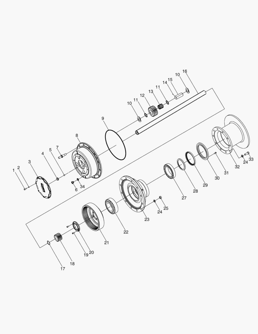 3420 AXLE ASS`Y - DRIVING AXLE ASS`Y(DISD)