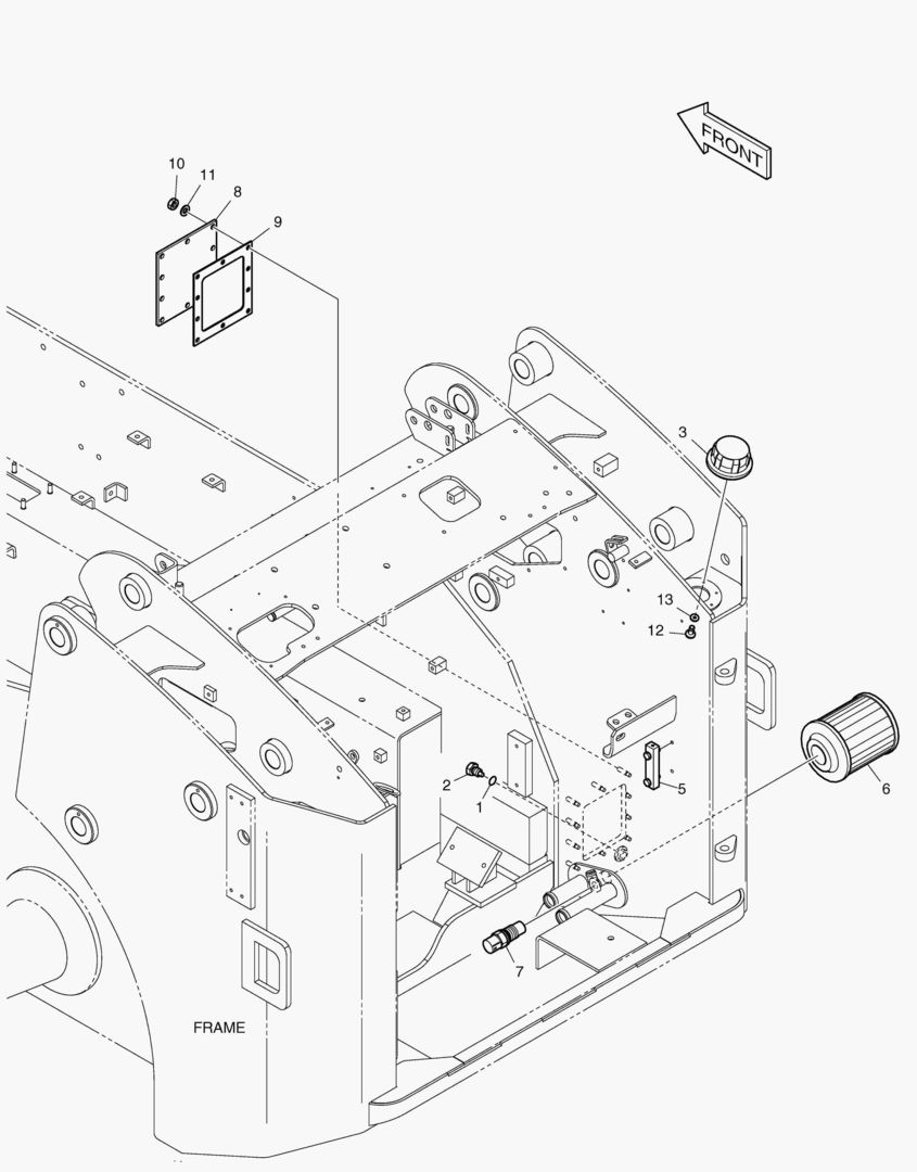 Спецтехника КРЫШКА МАСЛЯНОГО БАКА от Globus Machinery