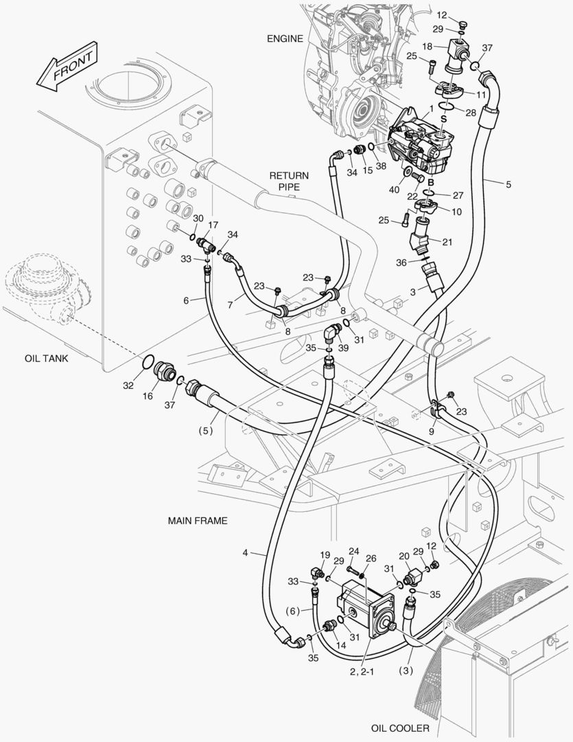 Схема ГЛАВНАЯ МАГИСТРАЛЬ(6) - ПРИВОД ВЕНТИЛЯТОРА
