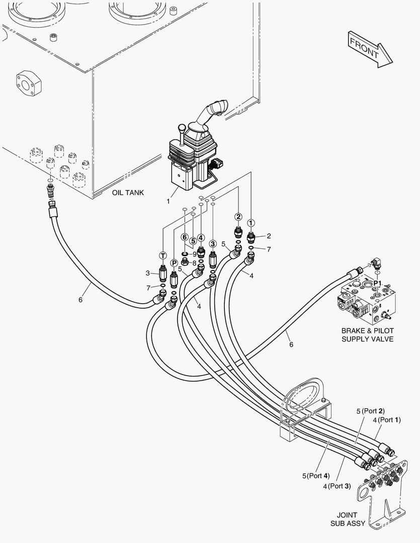 ТРУБОПРОВОД СЕРВОУПРАВЛЕНИЯ - 2 КАТУШКИ