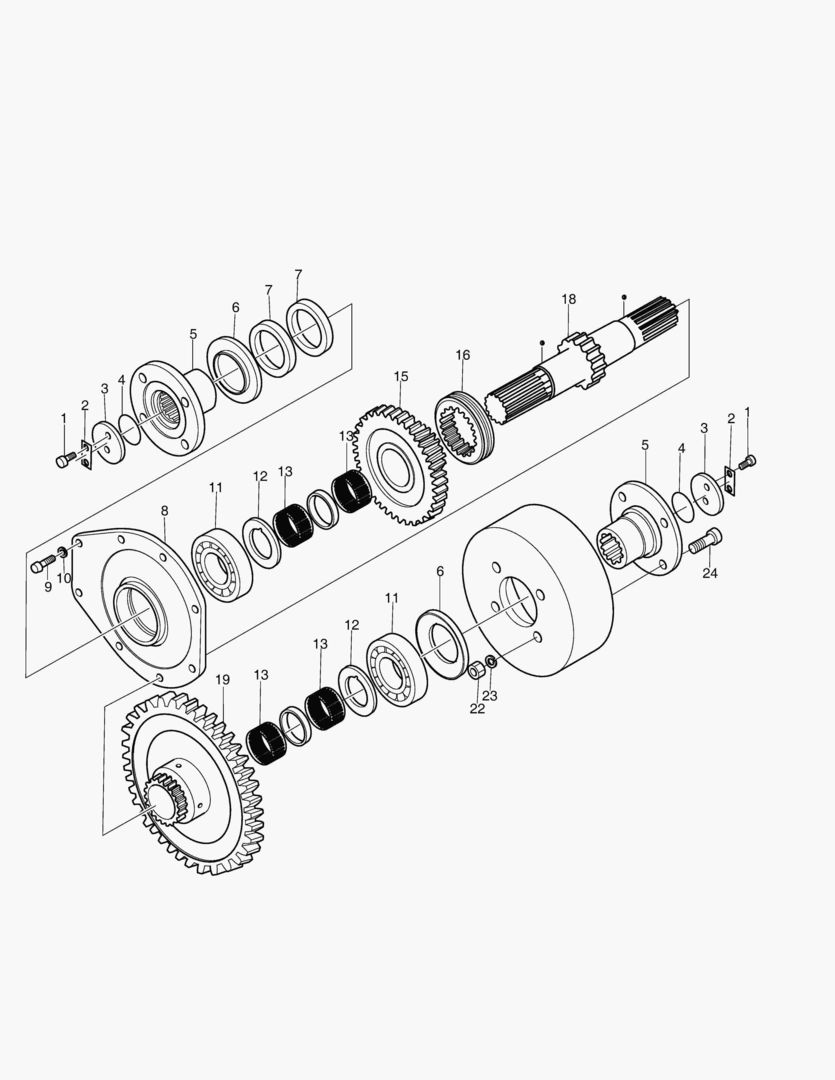 Спецтехника 5850 OUTPUT SHAFT ASS`Y(RU) [10154~] - главное фото