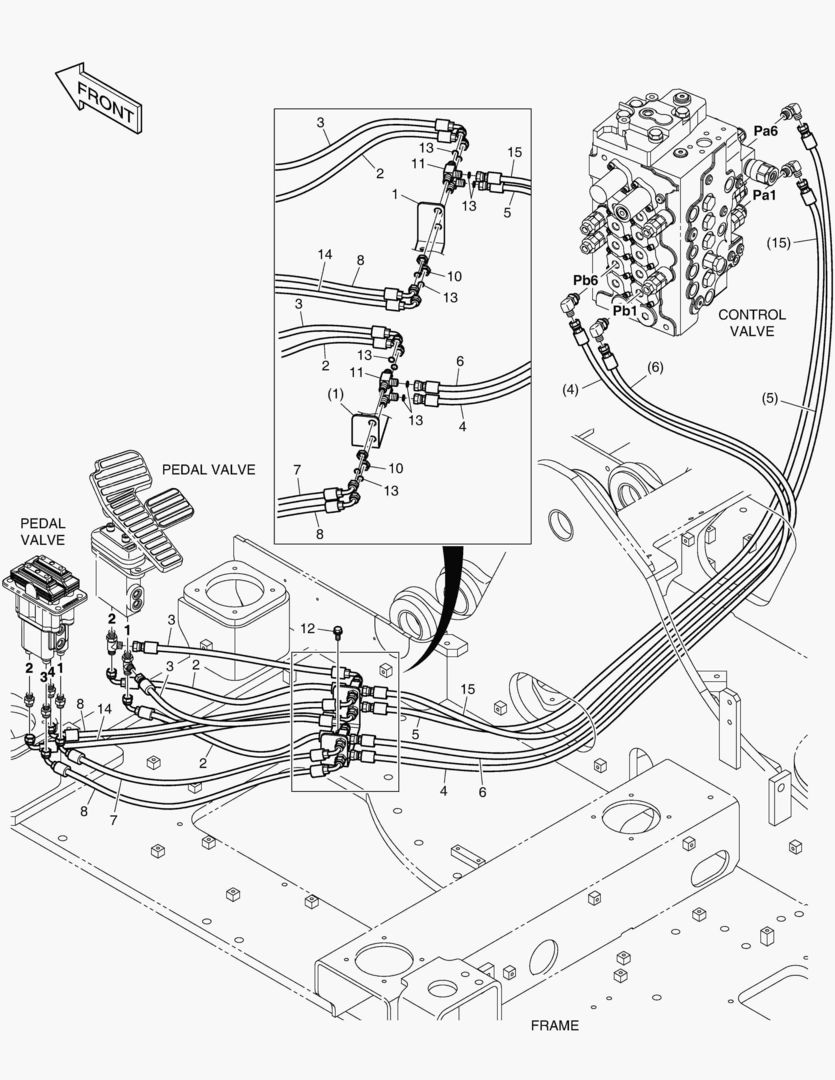 ТРУБОПРОВОД СЕРВОУПРАВЛЕНИЯ - ПРЯМОЙ ВАЛ ХОДА(1)