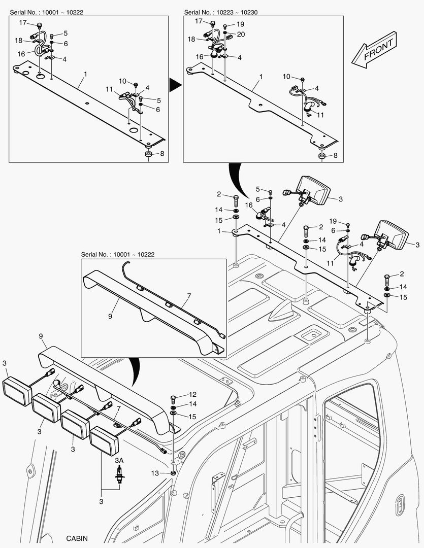 РАБОЧАЯ ФАРА - 6 ЛАМПЫ
