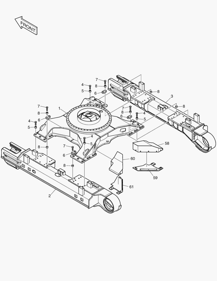 РАМА ГУСЕНИЦЫ - 3.57 м