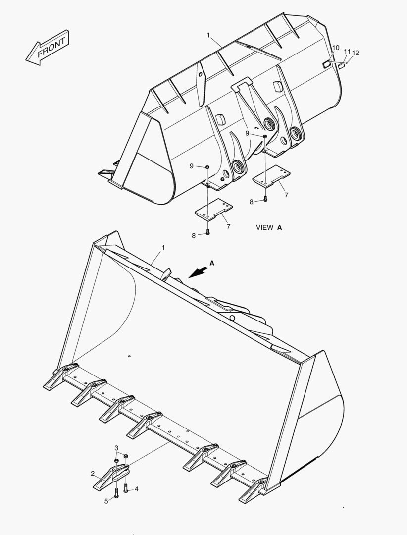 5570 BUCKET - 5.0гЋҐ TOOTH 3404mm