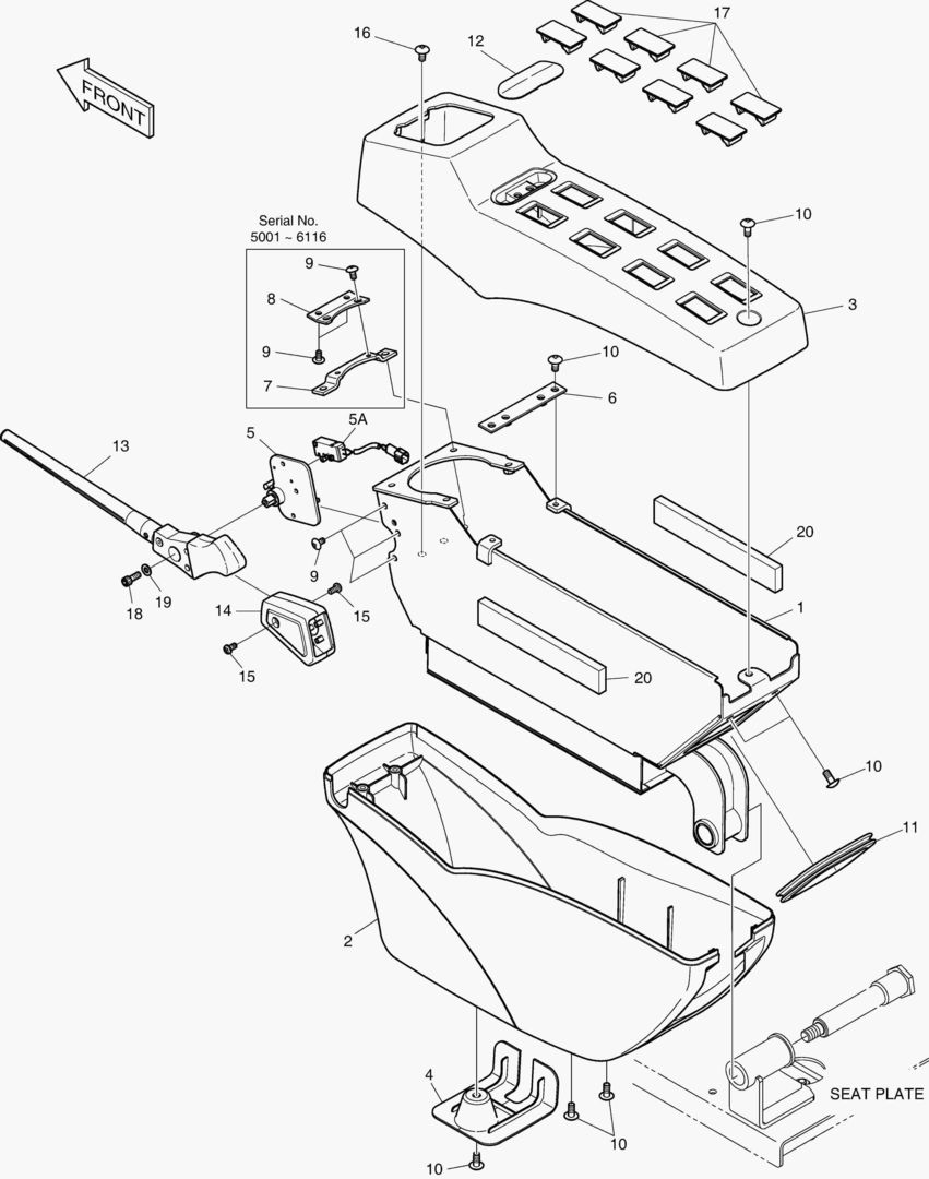 ПУЛЬТ УПРАВЛЕНИЯ - ЛЕВОСТОРОННИЙ