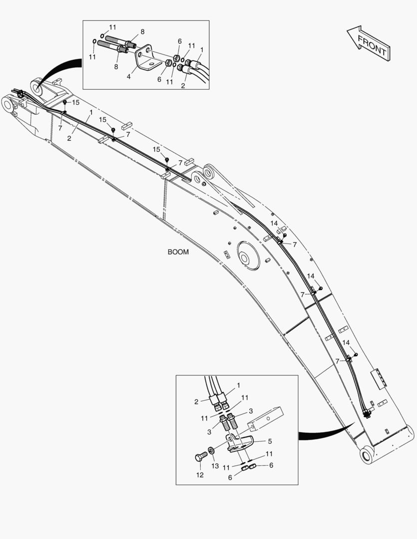 6250 BOOM PIPING - QUICK CLAMP