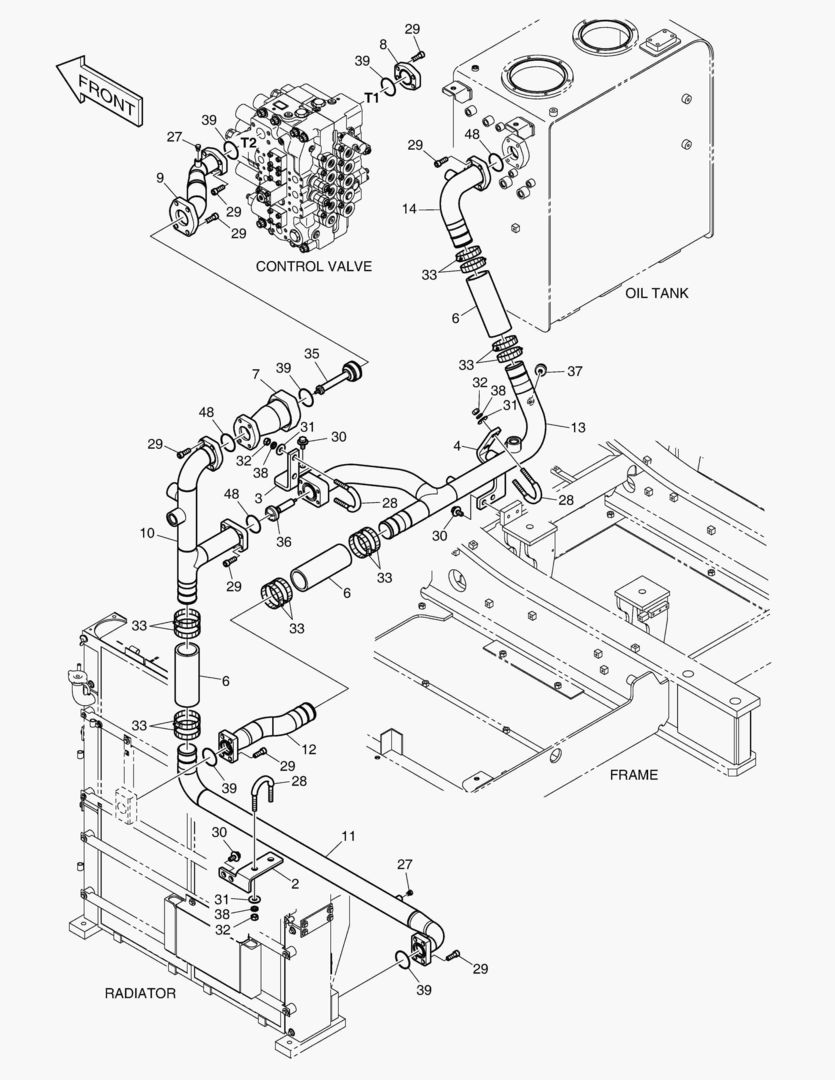 ТУБОПРОВОД МАСЛЯНОГО РАДИАТОРА(2)