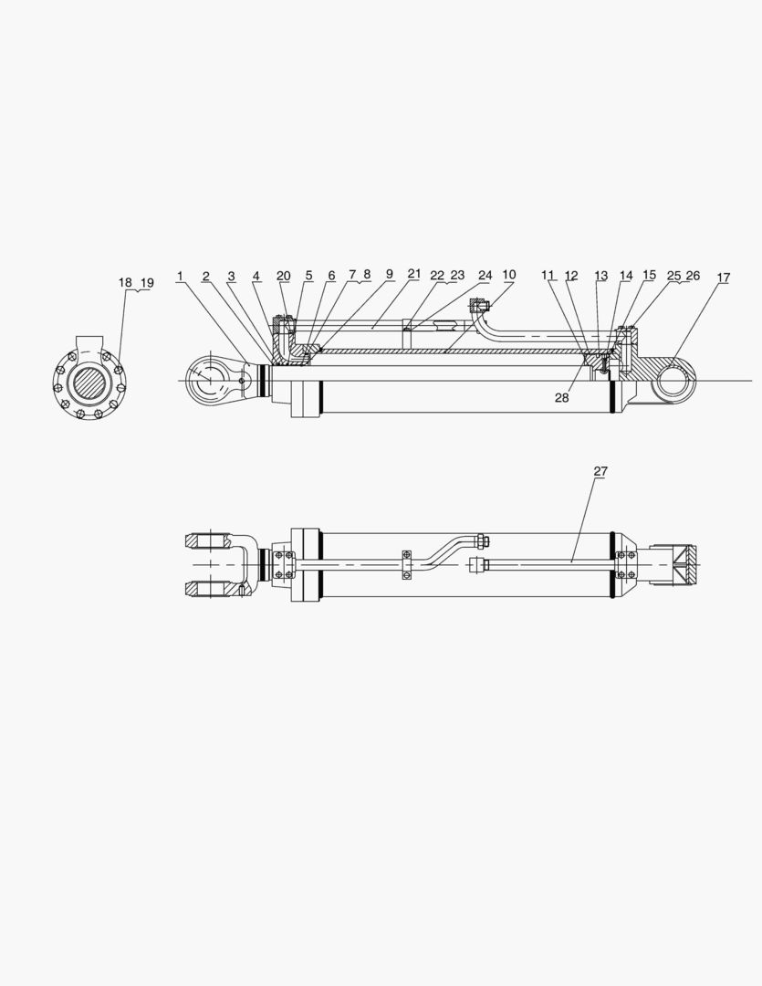3400 BOOM CYLINDER(LEFT&TY)