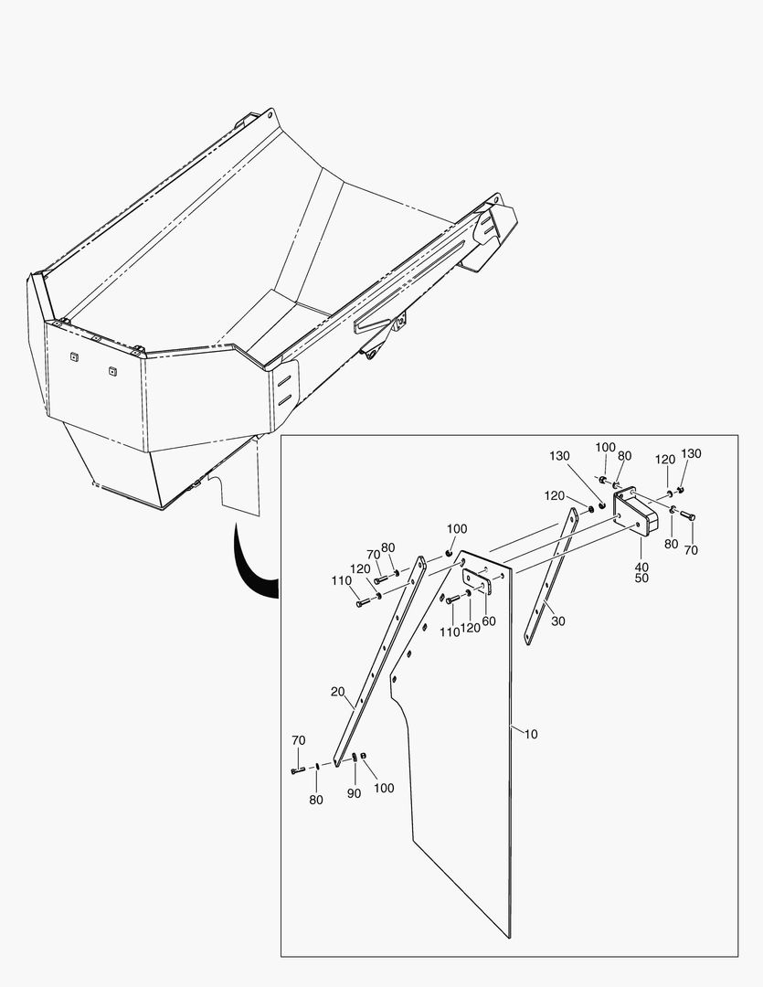 Спецтехника G500-112 MUD FLAPS LOW PROFILE KIT, REAR [8X1114 ~]
