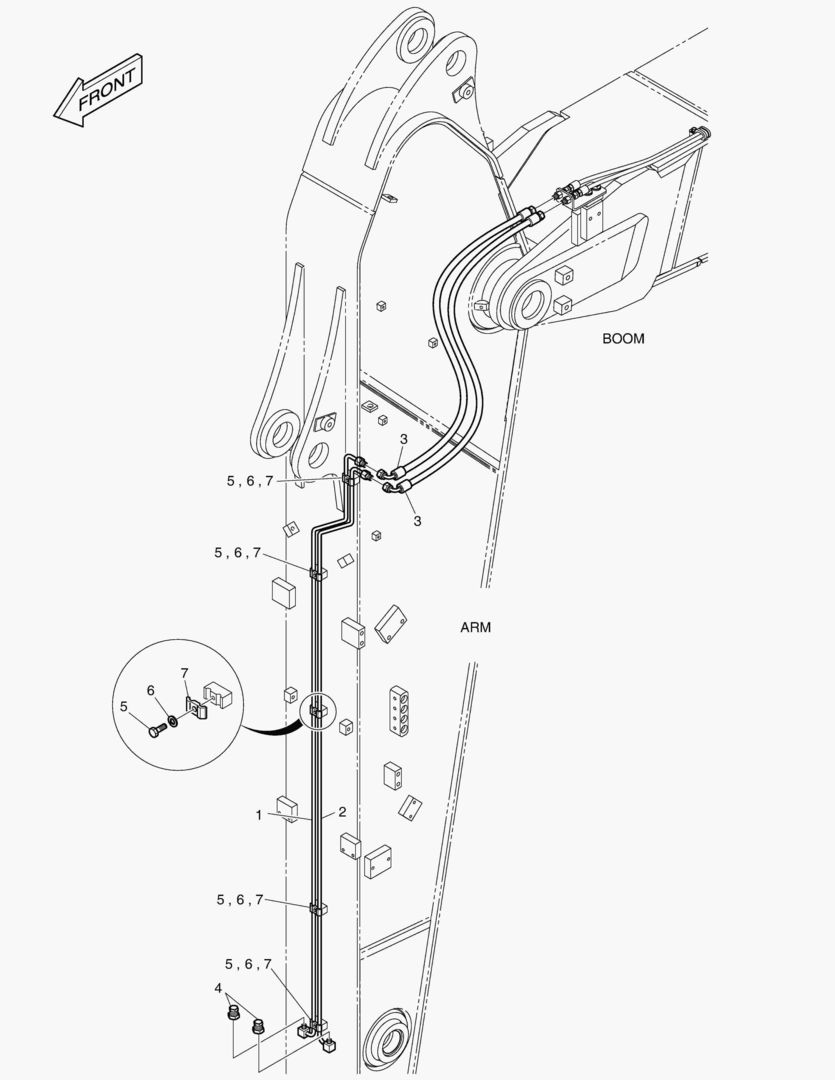 ГИДРОСИСТЕМА РУКОЯТИ - РУКОЯТЬ 2.9 м(БЫСТРОУСТАНАВЛИВАЕМЫЙ ФИКСАТОР)