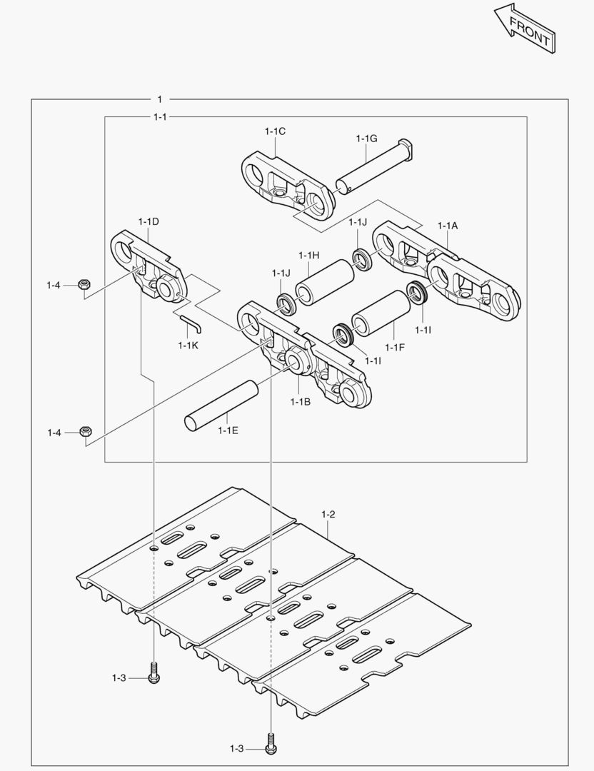 2170 SEALED TRACK SHOE-600G [5001~5108]