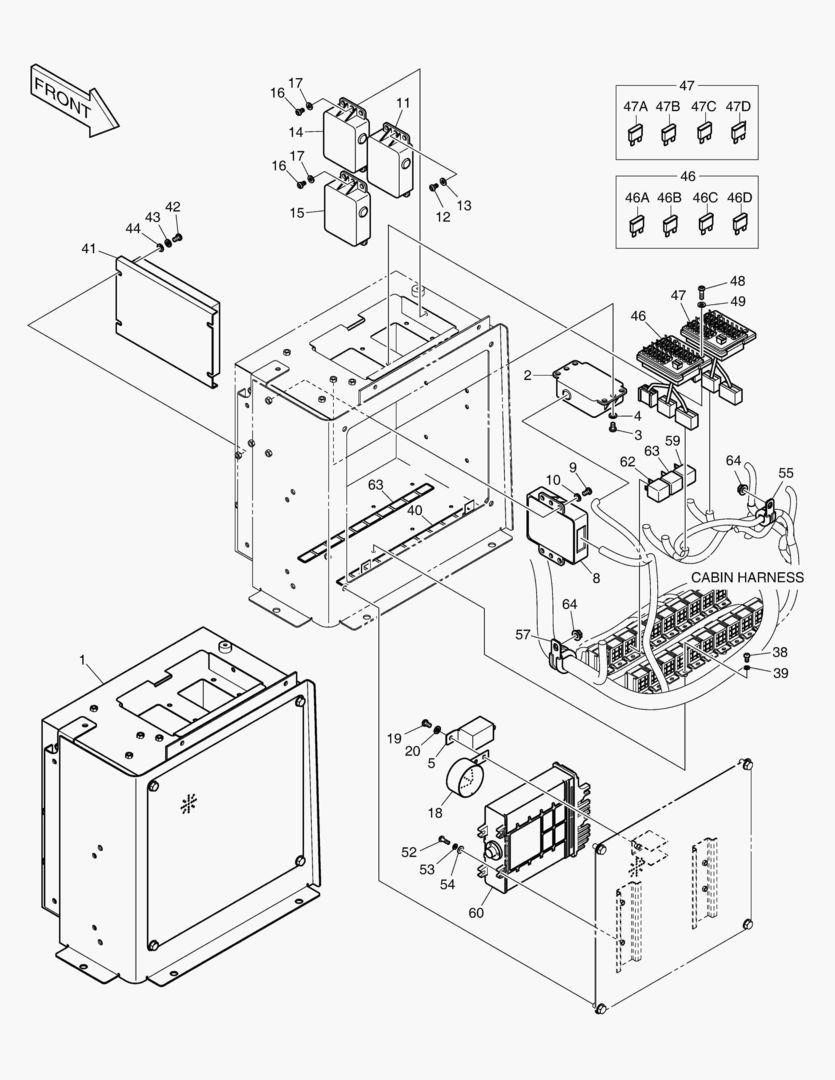 Спецтехника 1461 ELECTRIC BOX - FNR LEVER [5761~] - главное фото