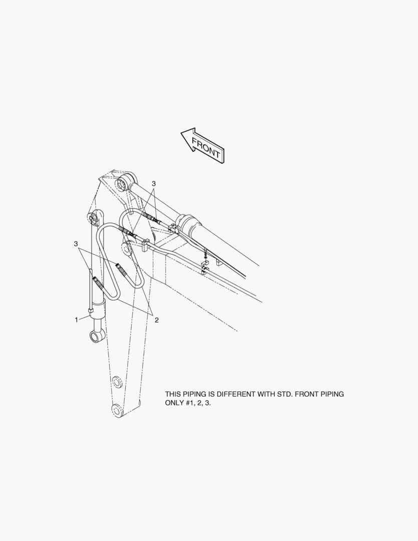 7390 ARM PIPING-ARM 2.2m(ARTI.BOOM) [1034~]