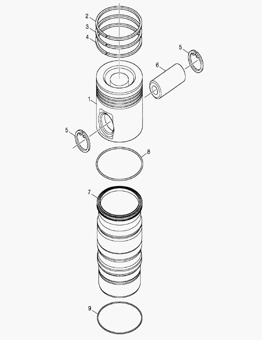 Спецтехника G010-50 REPAIR KIT; PISTON AND CYLINDER