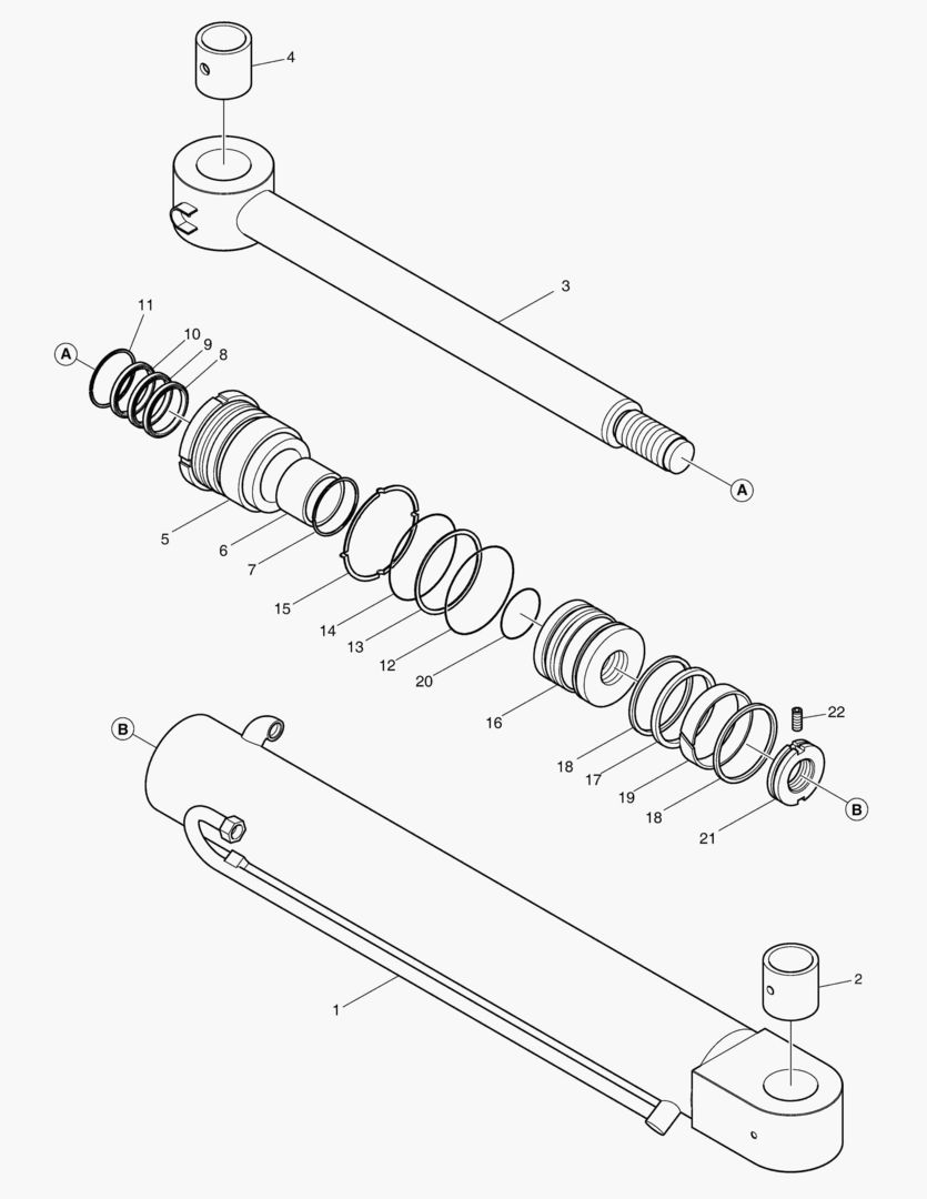 ЦИЛИНДР ПОВОРОТА СТРЕЛЫ