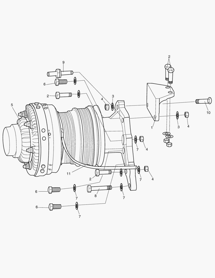 340 FAN BRACKET(STAGE 1)
