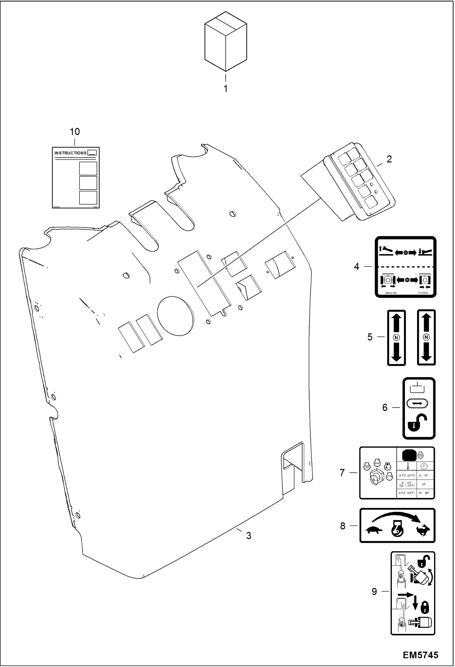 КОМПЛЕКТ ПЕРЕКЛЮЧАТЕЛЕЙ БЕЗ КЛЮЧА