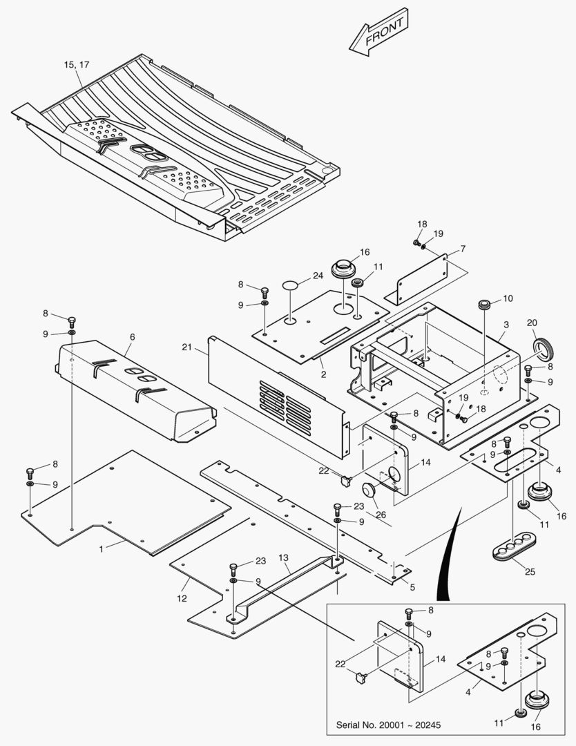 ЛИСТ НАСТИЛА В СБОРЕ - КАБИНА
