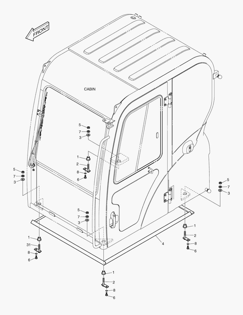 УСТАНОВКА КАБИНЫ