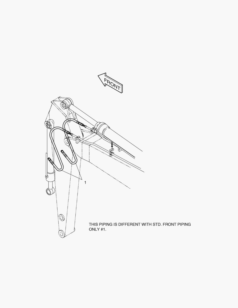 7380 ARM PIPING-ARM 2.6m(ARTI.BOOM) [1034~]