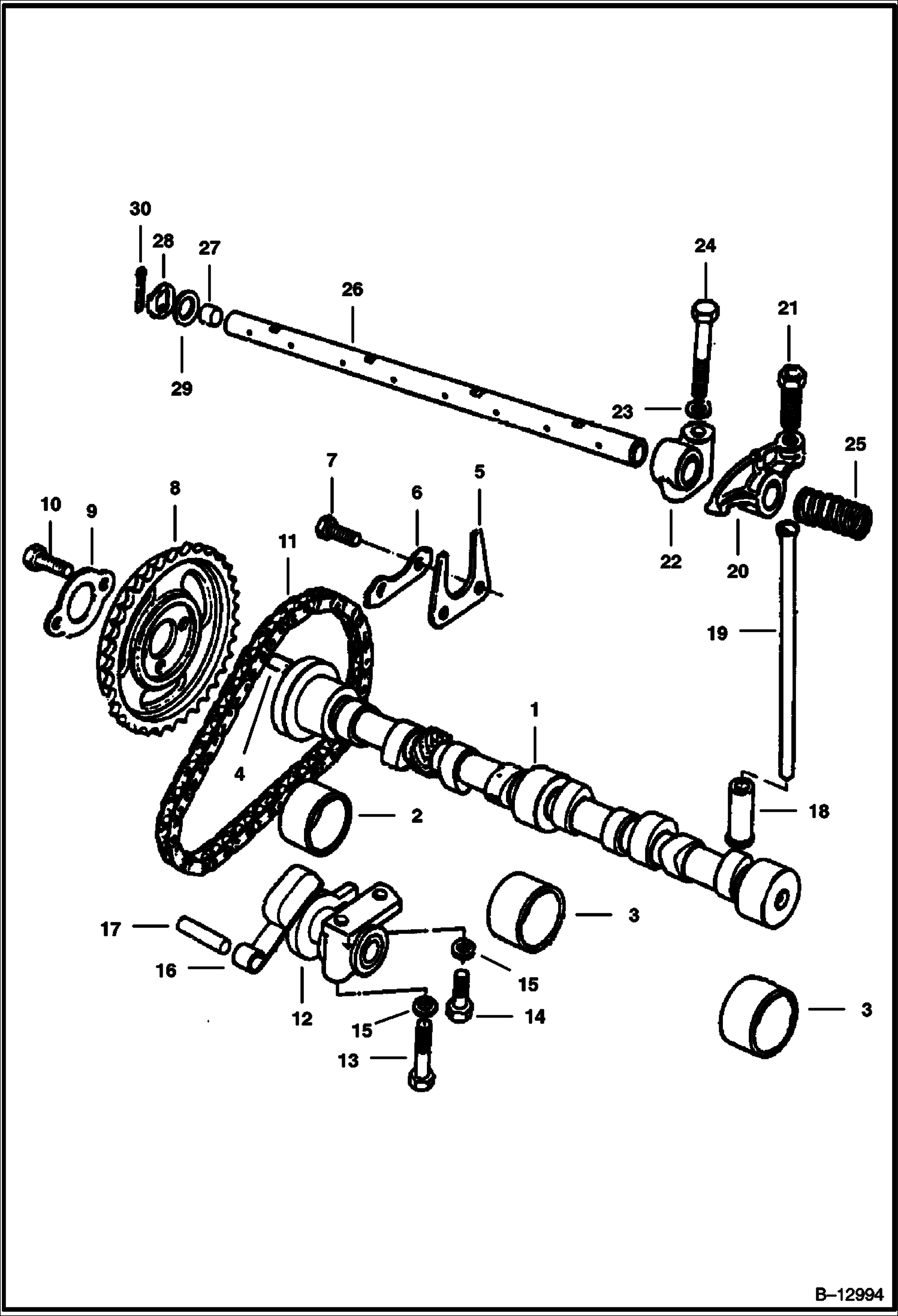 КЛАПАННЫЙ МЕХАНИЗМ (СЕРИЙНЫЙ НОМЕР 12001 И ВЫШЕ)