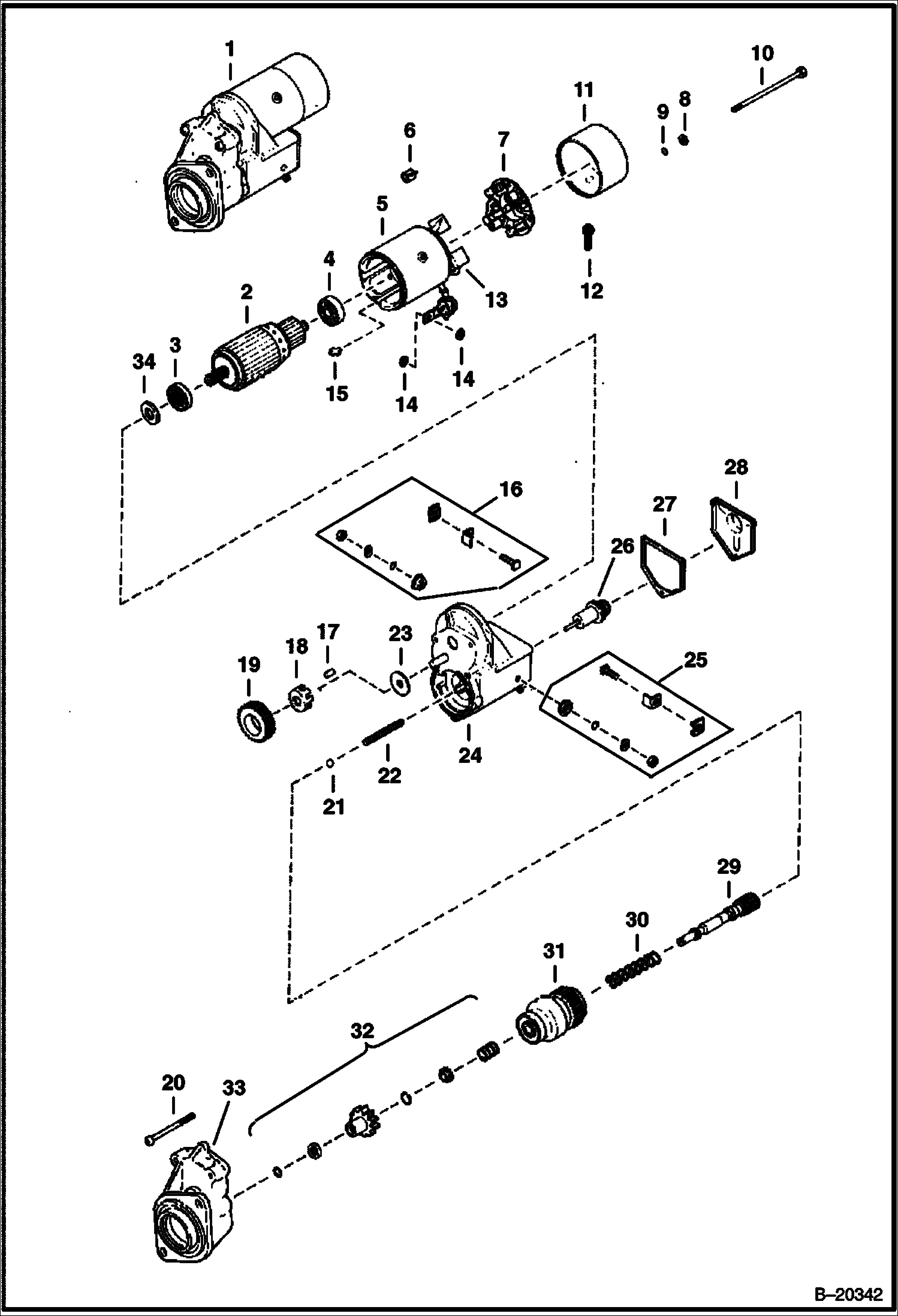 СТАРТЕР (NIPPONDENSO - ДВИГАТЕЛЬ СЕРИЙНЫЙ НОМЕР 118376 И ВЫШЕ)