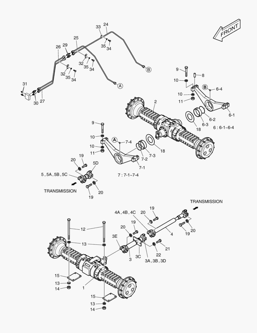 1150 AXLE & DRIVE SHAFT-MAX. TRAC