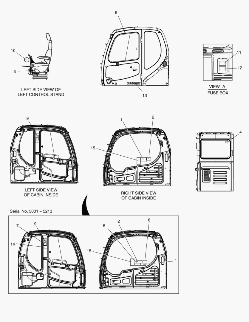 ЗАВОДСКАЯ ТАБЛИЧКА - КАБИНА(ЭКСПОРТИРУЕМОЕ ОБОРУДОВАНИЕ)