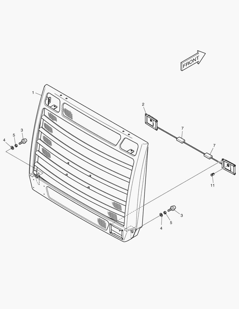 РЕШЕТКА РАДИАТОРА В СБОРЕ