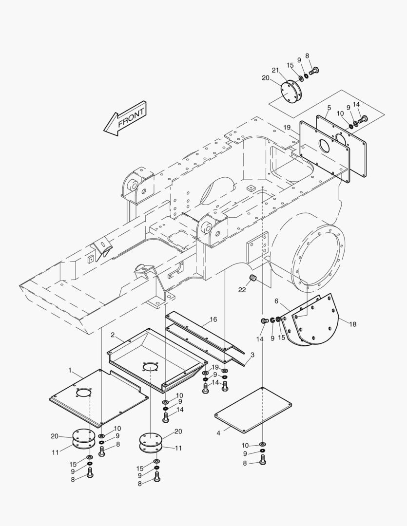 1252 UNDER COVER-TRACK 1520mm [132~]