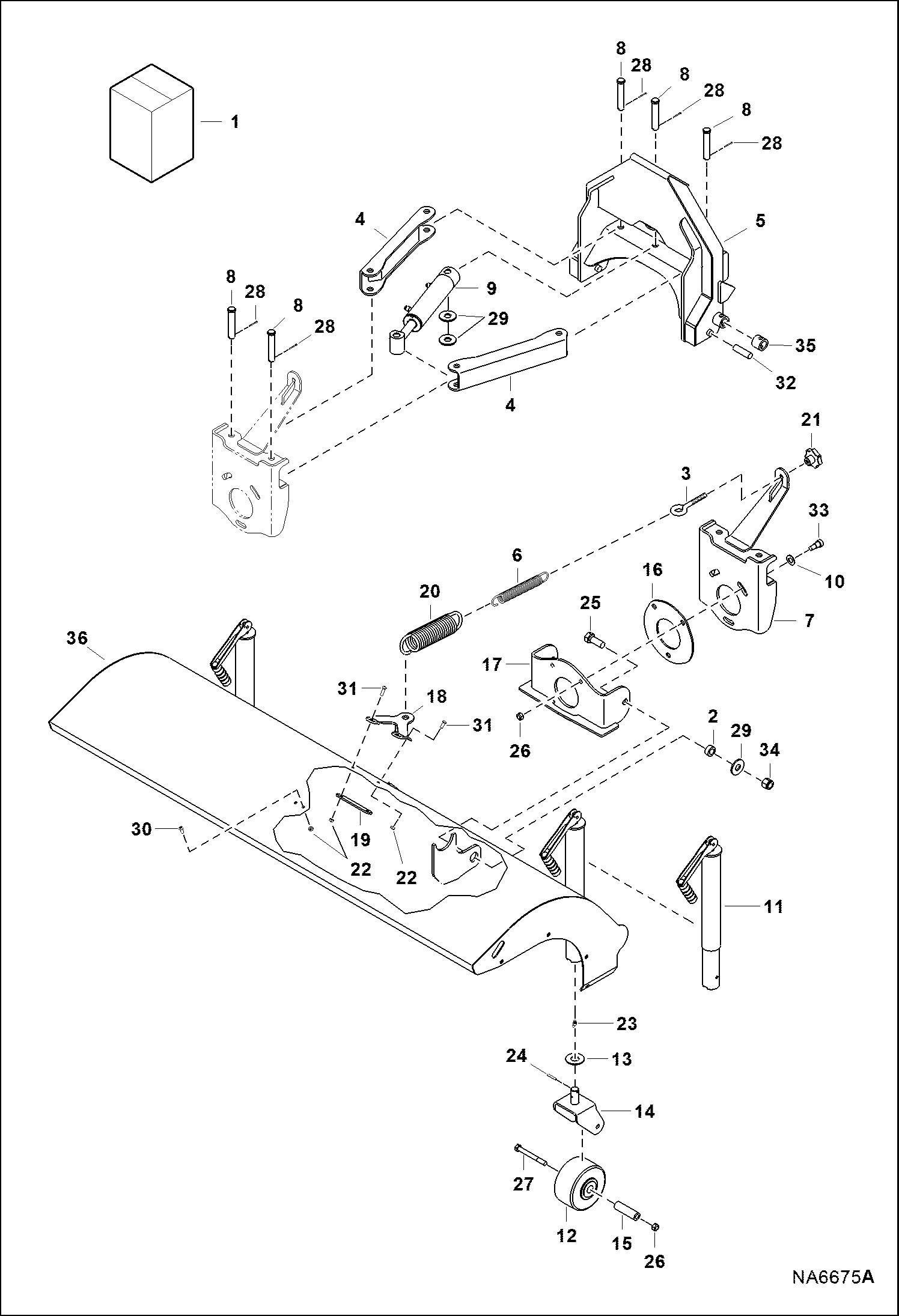 ЩЕТКА УГЛОВАЯ ПОВОРОТНАЯ (РАМА ШАССИ) (54-- AT34) (70-- AT33)