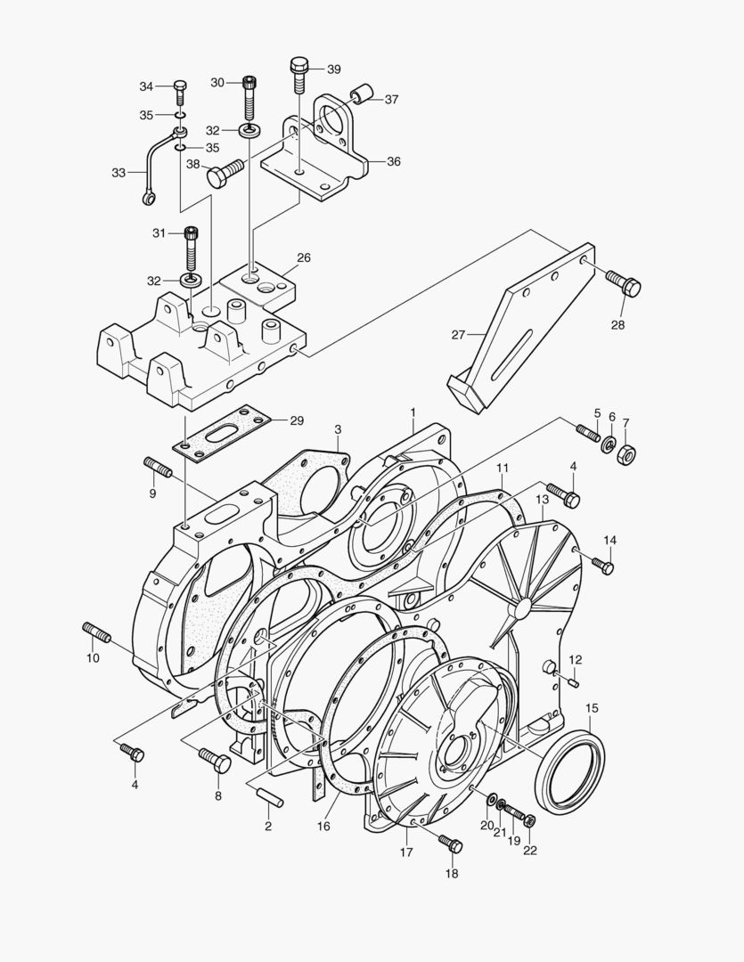 КАРТЕР РАСПРЕДЕЛИТЕЛЬНЫХ ШЕСТЕРЕН