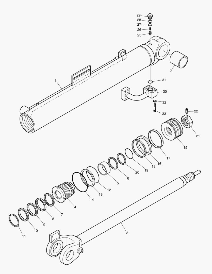 ЦИЛИНДР КОВША - ЛЕВОСТОРОННИЙ