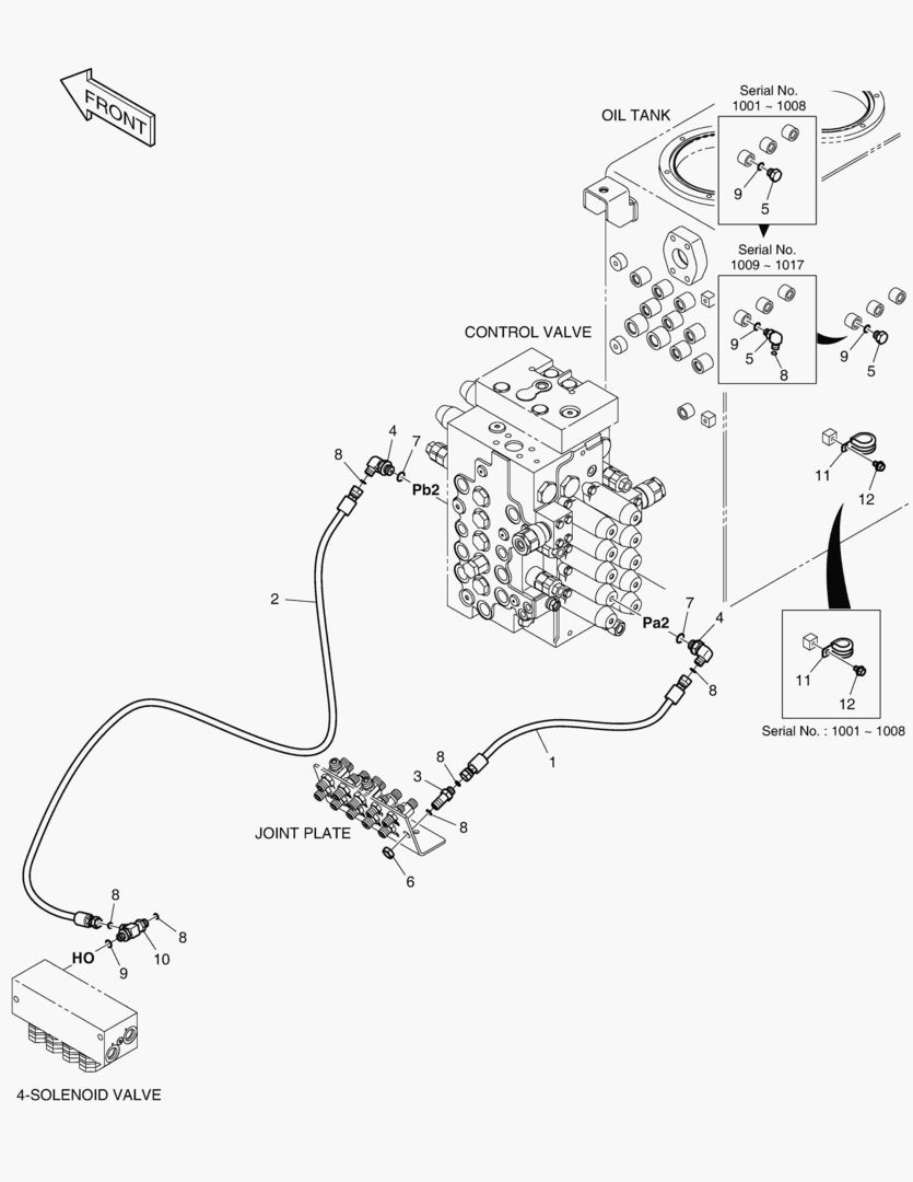 ТРУБОПРОВОД СЕРВОУПРАВЛЕНИЯ(1) - 2 ПУТИ
