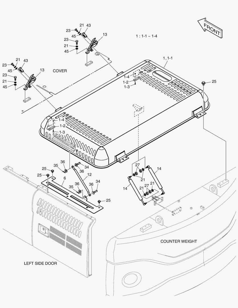 КРЫШКА ДВИГАТЕЛЯ