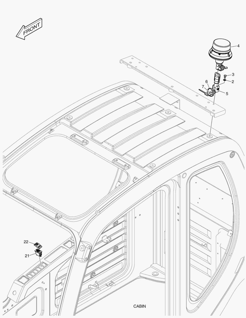 6621 ROTATING BEACON WITH 6 LAMP