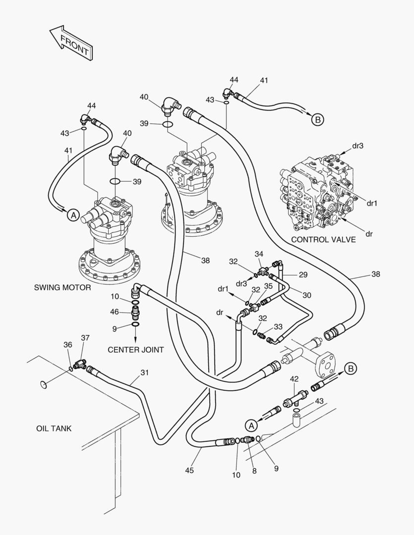 1210 OIL COOLER PIPING(3) [1~3]