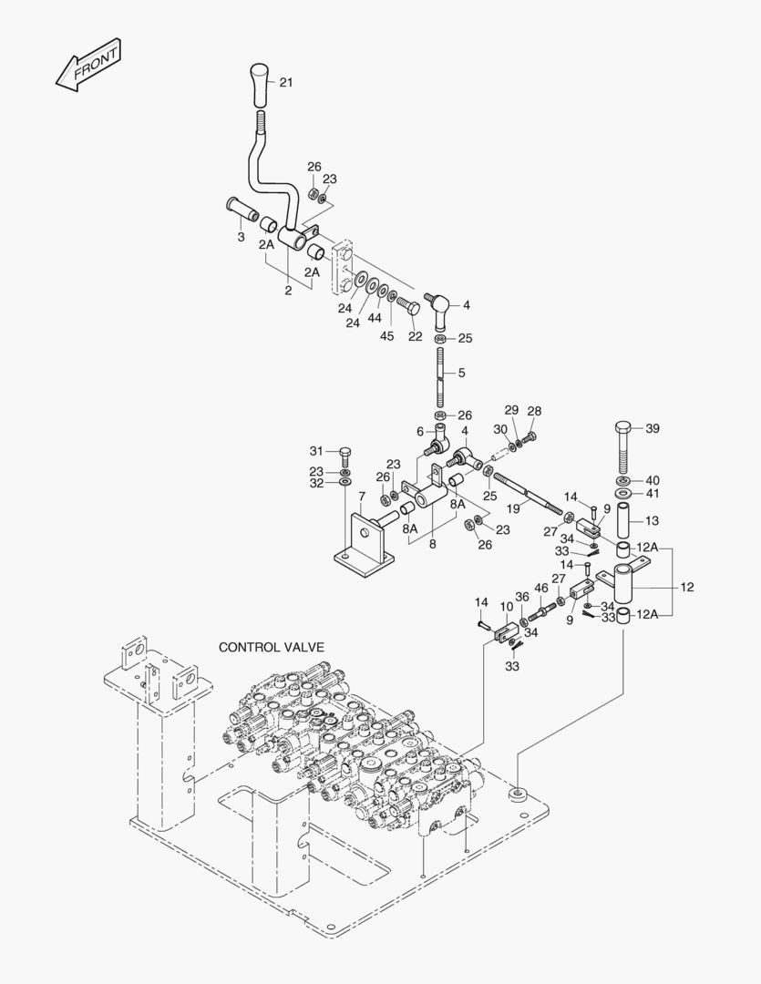1271 CONTROL LEVER SYSTEM(3) [526~]