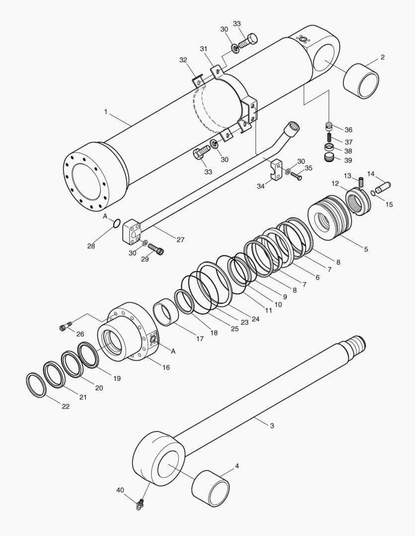 ЦИЛИНДР РУКОЯТИ-РУКОЯТЬ 2.1 м