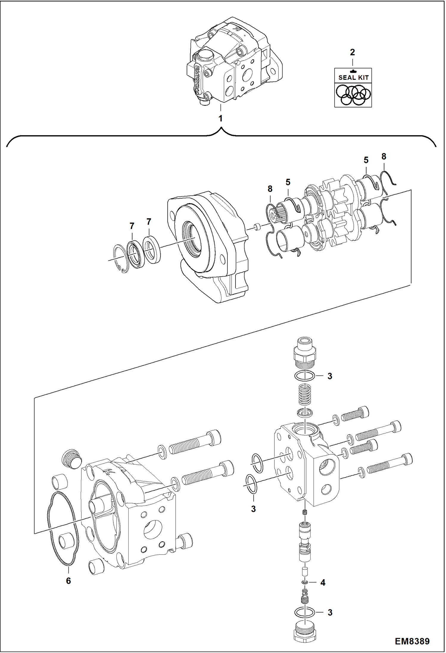 ГИДРОПРИВОДНОЙ НАСОС В СБОРЕ