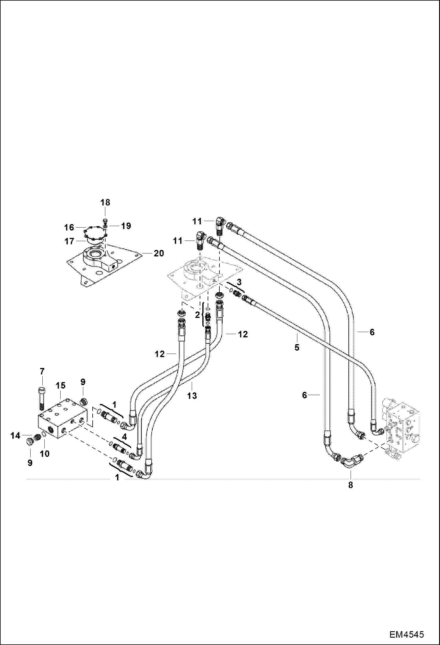 ПИЛА (СХЕМА ГИДРАВЛИЧЕСКОЙ СИСТЕМЫ)